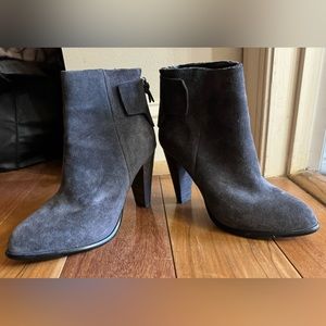 French Connection Gray Suede Boots, Sz 7 1/2
